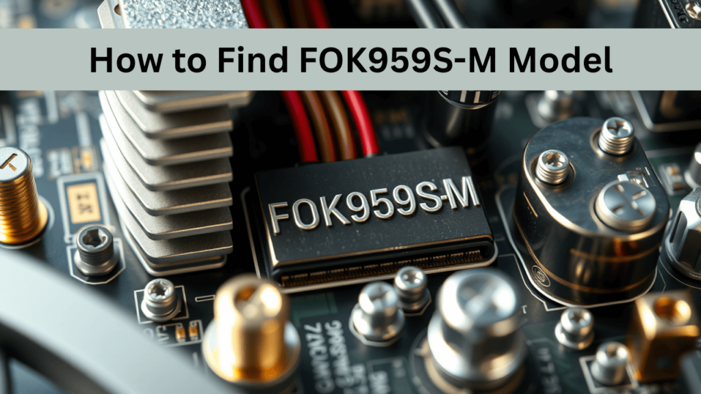 how to find fok959s-m model your complete guide