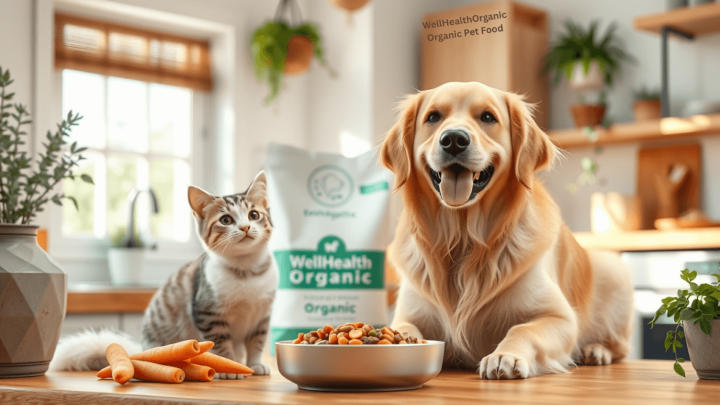pet eating wellhealthorganic organic pet food in natural setting