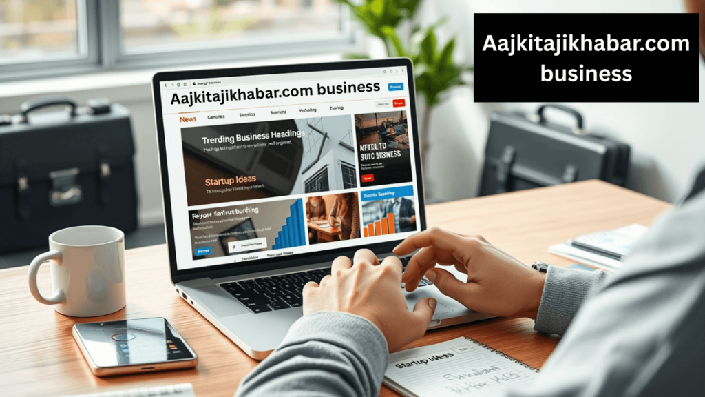 young entrepreneur reading business news on aajkitajikhabar.com business